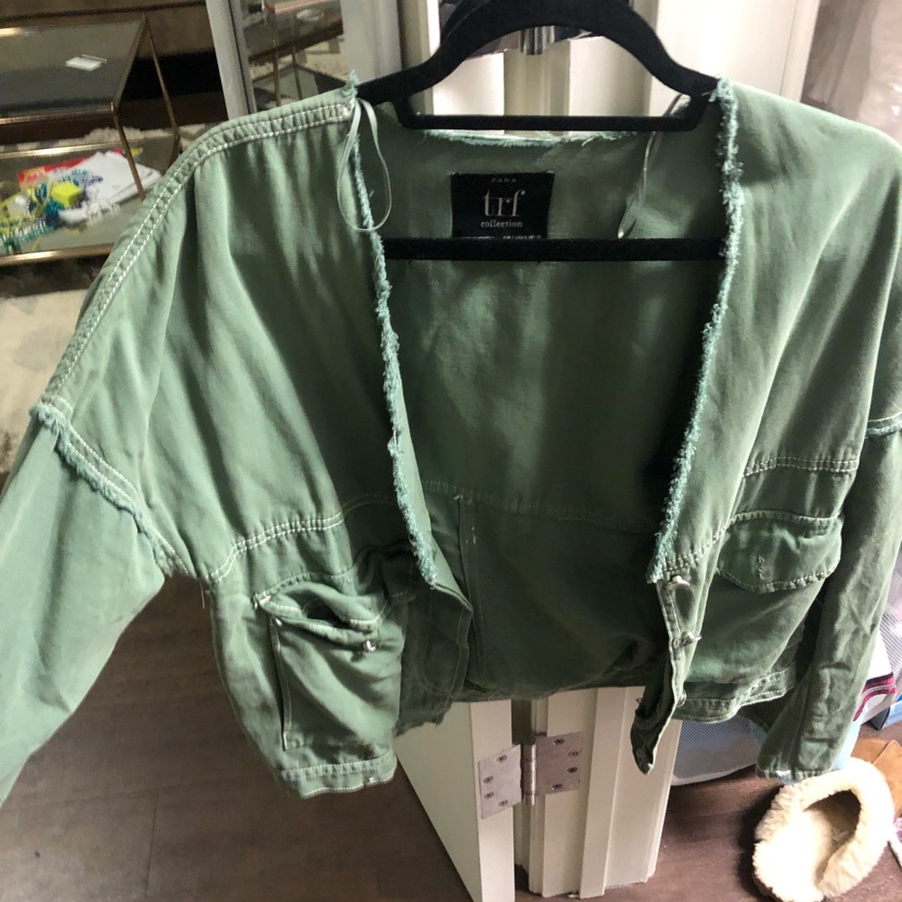 Zara green army jacket